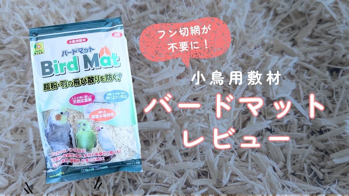 フン切網が不要に！小鳥用敷材バードマットレビュー