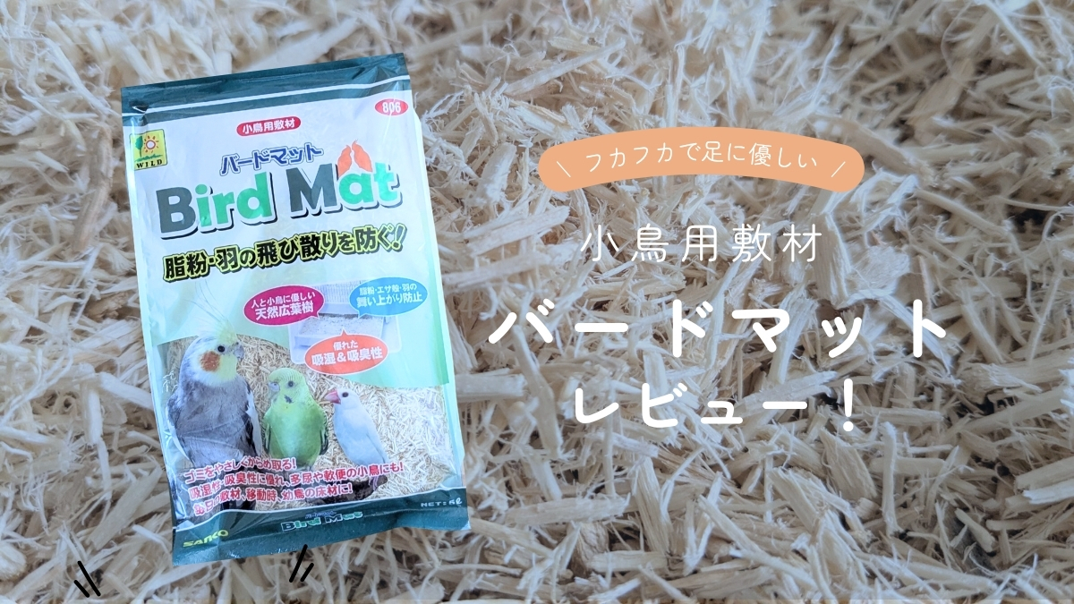 フカフカで足に優しい　小鳥用敷材　バードマット　レビュー！