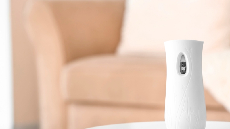 テーブルに置いてある芳香剤