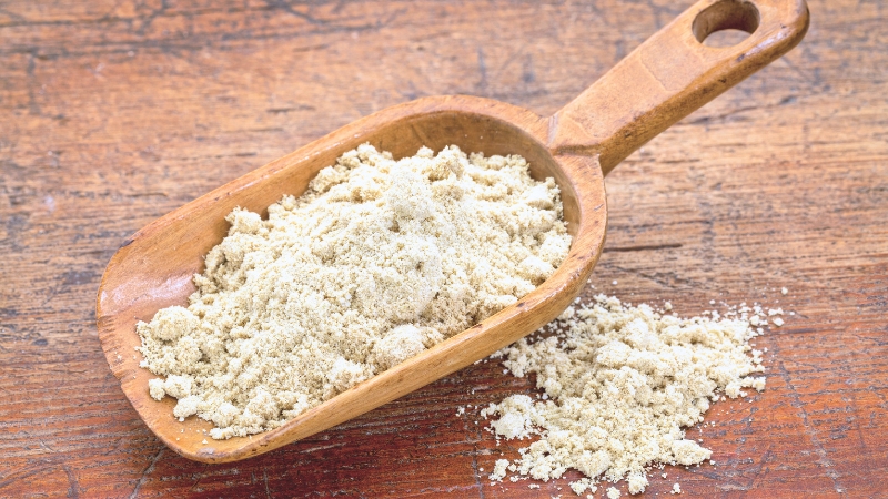 すりつぶして粉状にしたペレット